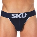 SKU Logo Cotton Tanga Briefs - Navy