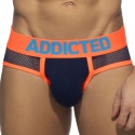 Addicted Neon Mesh Briefs - Navy