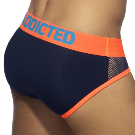 Addicted Slip Neon Mesh Bleu Marine