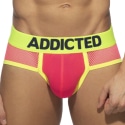 Addicted Neon Mesh Briefs - Neon Pink