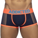 Addicted Neon Mesh Trunks - Navy