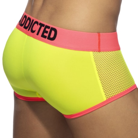 Addicted Boxer Neon Mesh Jaune Fluo