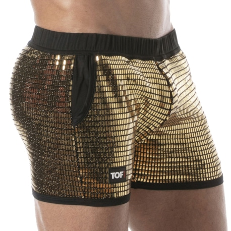 TOF Paris Glitter Shorts - Gold