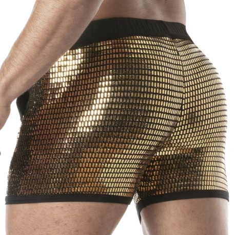 TOF Paris Glitter Shorts - Gold