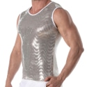 TOF Paris Glitter Tank Top - Silver