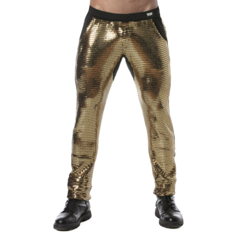 TOF Paris Glitter Pants - Gold