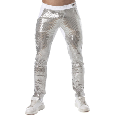 TOF Paris Glitter Pants - Silver