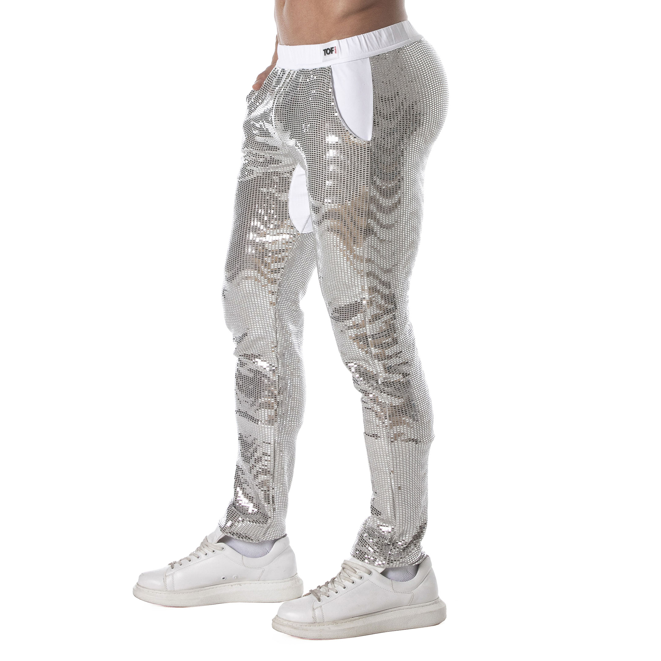 TOF Paris Glitter Pants - Silver | INDERWEAR