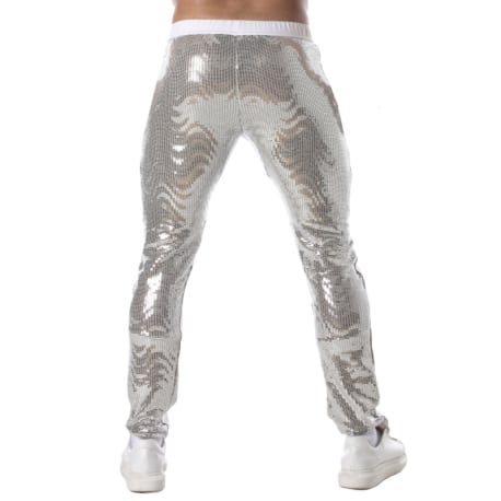 TOF Paris Pantalon Glitter Argent