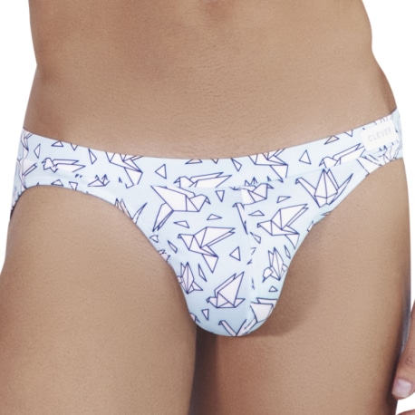 Clever Figure Bikini Briefs - Blue