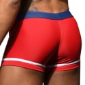 Andrew Christian Soho Swim Trunks - Navy - Red