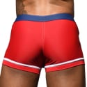 Andrew Christian Boxer de Bain Soho Bleu Marine - Rouge