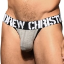 Andrew Christian Slip Tanga Almost Naked Locker Room Gris Chiné