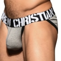 Andrew Christian Almost Naked Locker Room Tanga Briefs - Heather Grey