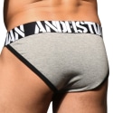 Andrew Christian Almost Naked Locker Room Tanga Briefs - Heather Grey