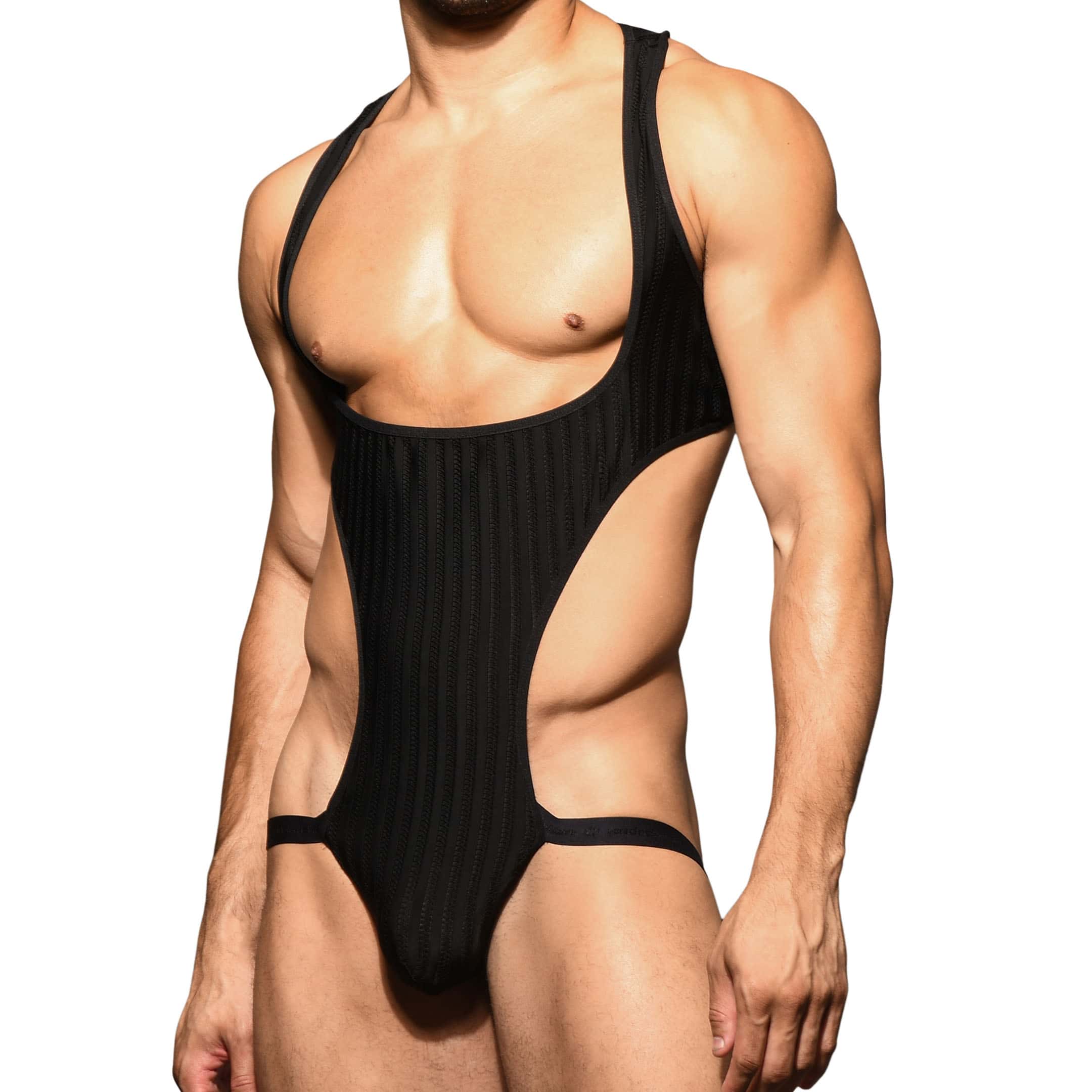 Andrew Christian Almost Naked Midnight Mesh Jock Singlet - Black | INDERWEAR