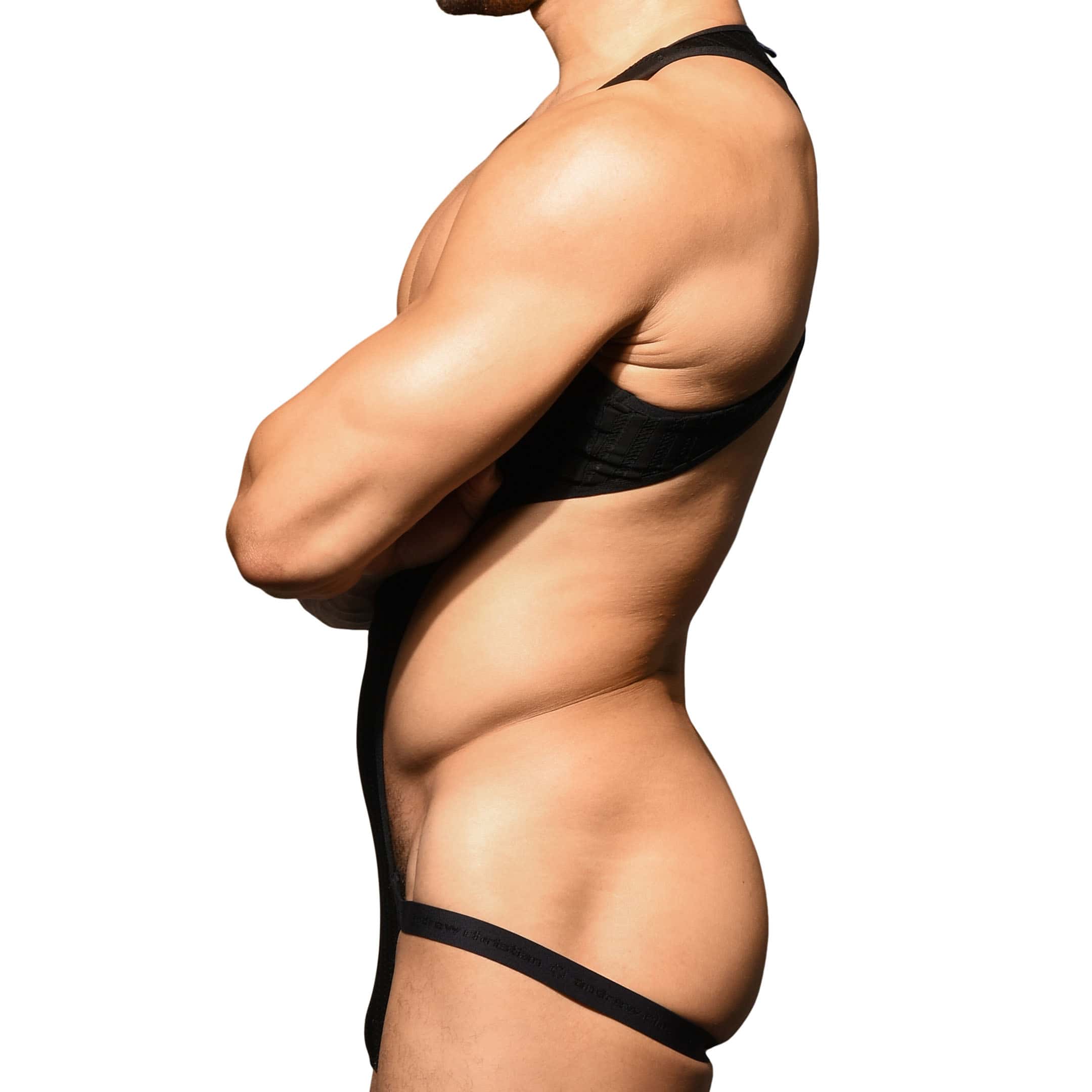 Andrew Christian Almost Naked Midnight Mesh Jock Singlet - Black | INDERWEAR