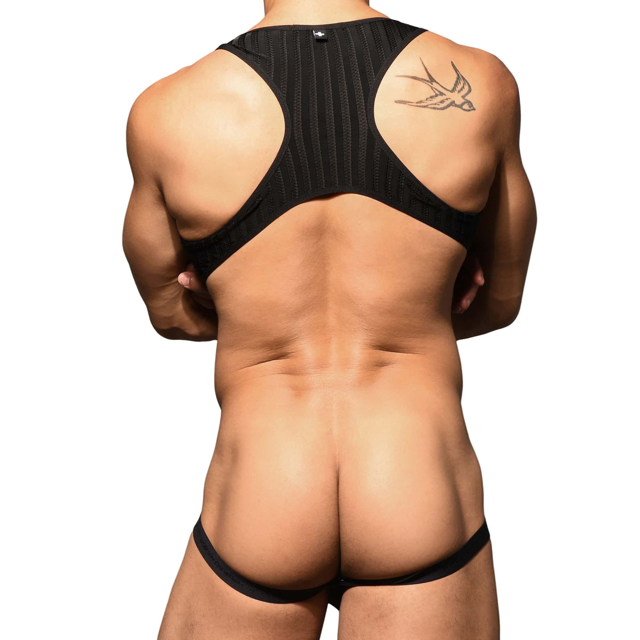 Andrew Christian Almost Naked Midnight Mesh Jock Singlet - Black | INDERWEAR