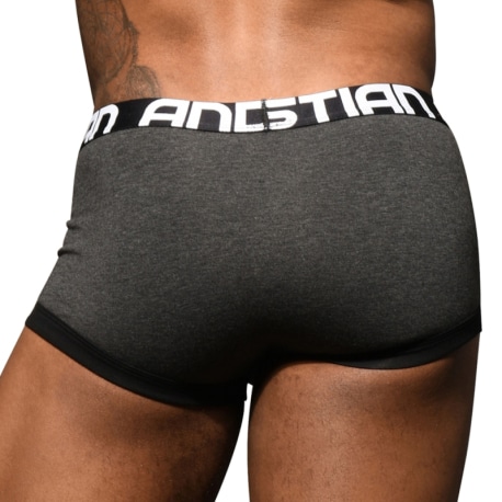 Andrew Christian Almost Naked Flag Tagless Trunks - Charcoal