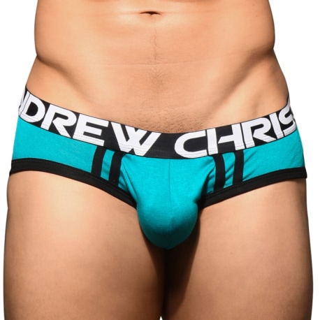 Andrew Christian CoolFlex Active Modal Briefs with Show-It - Teal