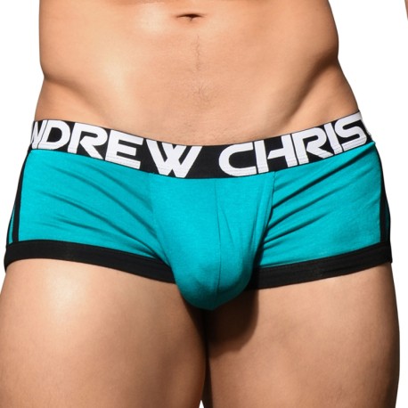 Andrew Christian CoolFlex Active Modal Trunks with Show-It - Teal