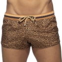 Addicted Leopard Swim Shorts - Brown