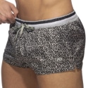 Addicted Leopard Swim Shorts - Charcoal