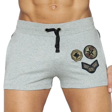 ES Collection Army Padded Sport Short - Grey