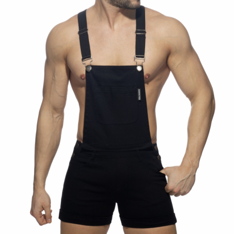 Addicted 2-In-1 Zipped Overalls - Black