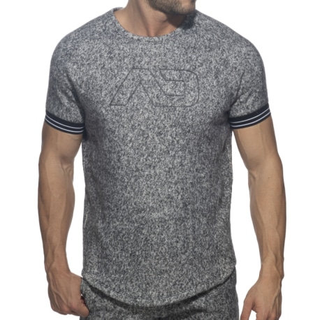 Addicted Fleece T-Shirt - Mottled Black