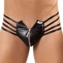 CandyMan Spider Zip Thong - Black