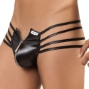 CandyMan Spider Zip Thong - Black