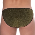 Andrew Christian Almost Naked Glam Tanga Briefs - Black - Gold