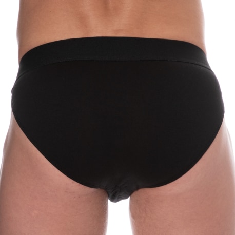 Bikkembergs Lot de 2 Slips Tangas Coton Noirs