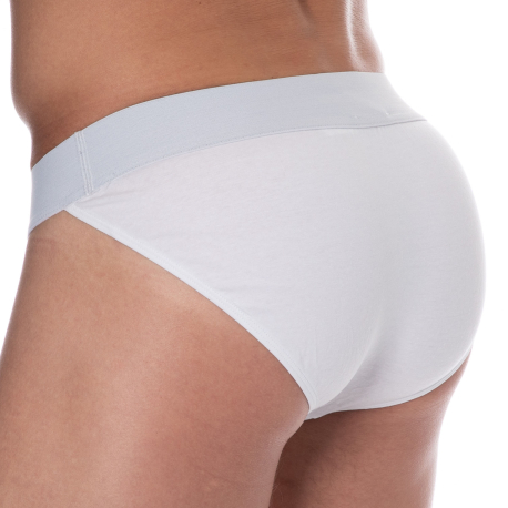 Bikkembergs 2-Pack Cotton Tanga Briefs - White