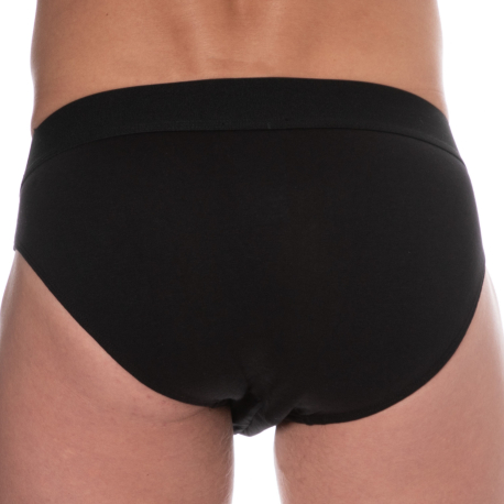 Bikkembergs Lot de 2 Slips Coton Noirs