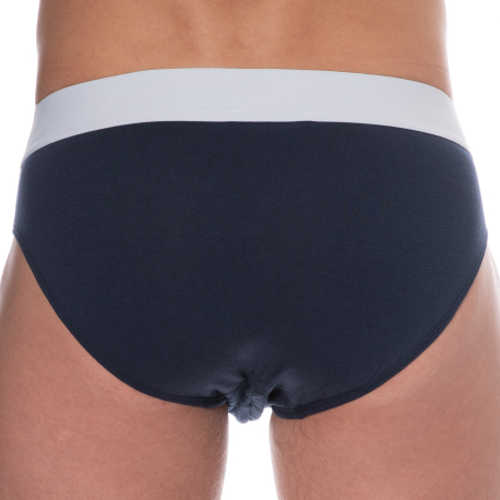 Bikkembergs Lot de 2 Slips Coton Bleu Marine