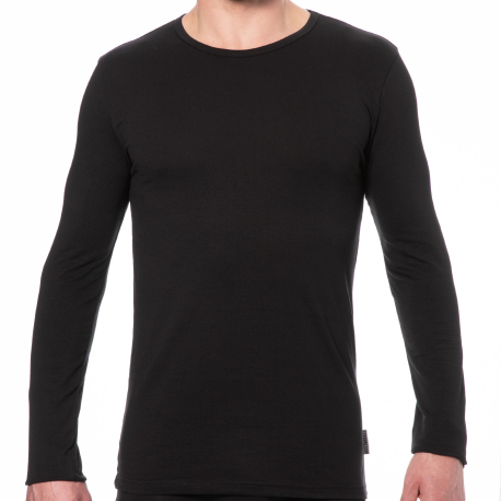 Bikkembergs Long Sleeves Cotton T-Shirt - Black