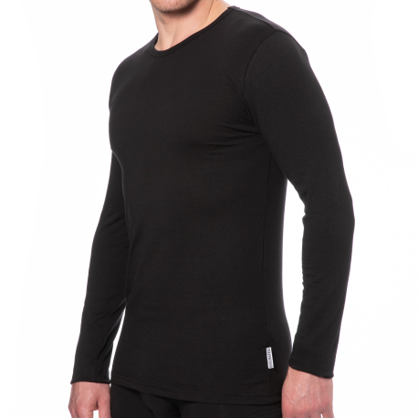 Bikkembergs Long Sleeves Cotton T-Shirt - Black