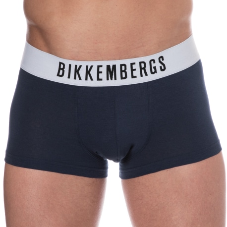 Bikkembergs Lot de 2 Boxers Coton Bleu Marine