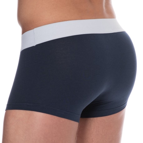 Bikkembergs Lot de 2 Boxers Coton Bleu Marine