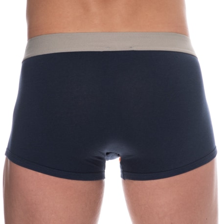 Bikkembergs Lot de 3 Boxers Coton Bleu Marine - Blanc - Noir