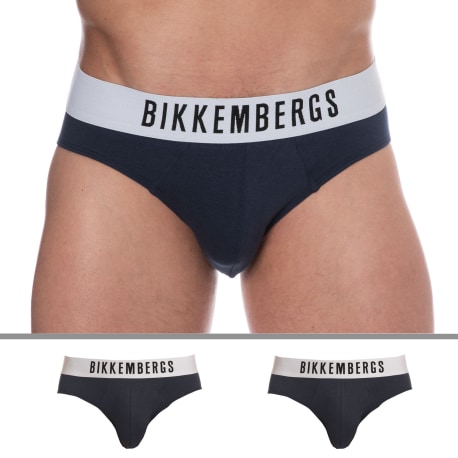 Bikkembergs 2-Pack Cotton Briefs - Navy