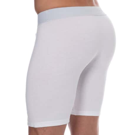 Bikkembergs Boxer Long Coton Blanc