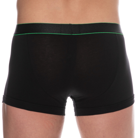 Emporio Armani Boxer Shiny Logoband Coton Noir - Vert