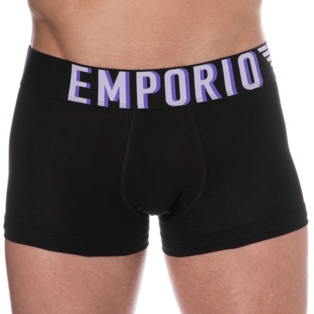 Multicoloured logo waistband microfibre boxer briefs | EMPORIO ARMANI Man