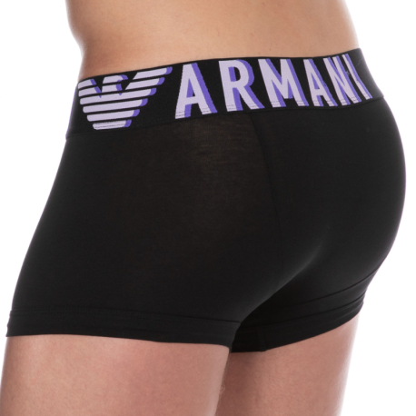 Emporio Armani Boxer Megalogo Coton Noir