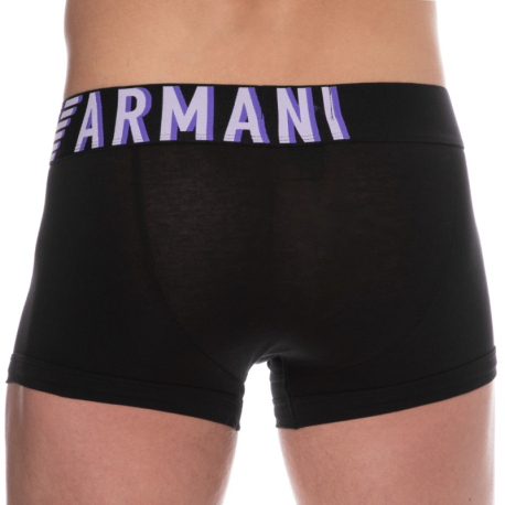 Emporio Armani Boxer Megalogo Coton Noir