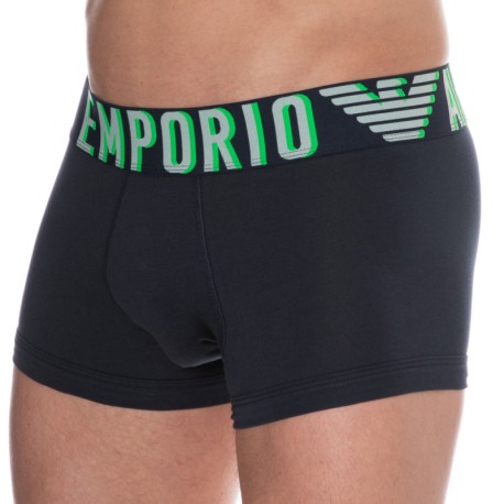 Emporio Armani Boxer Megalogo Coton Bleu Marine