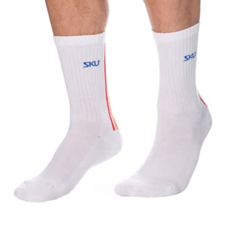 SKU Chaussettes Sport Rainbow Blanches